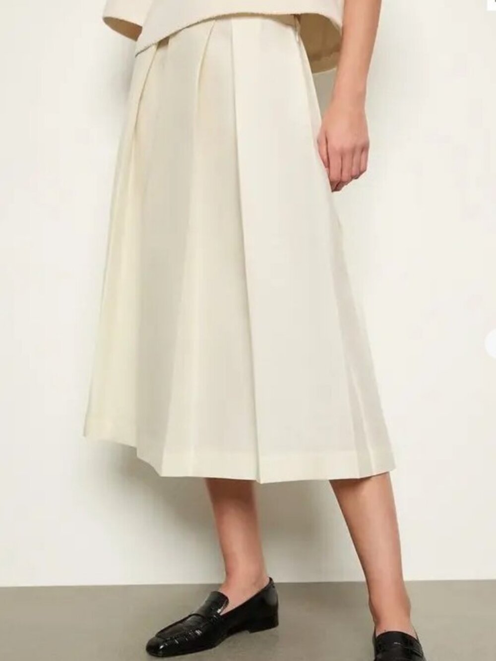 Toteme Twinflower Pleated Midi Skirt